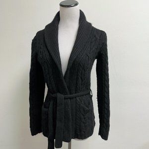 Ralph Lauren 100% cashmere  shawl aran cardigan sweater woman xs kid L woman xs